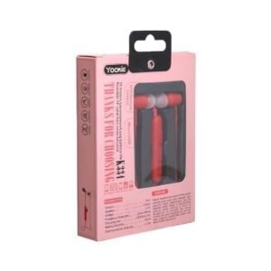Yookie K334 Wireless Colorful Earphone With Scajable TF Card - RED